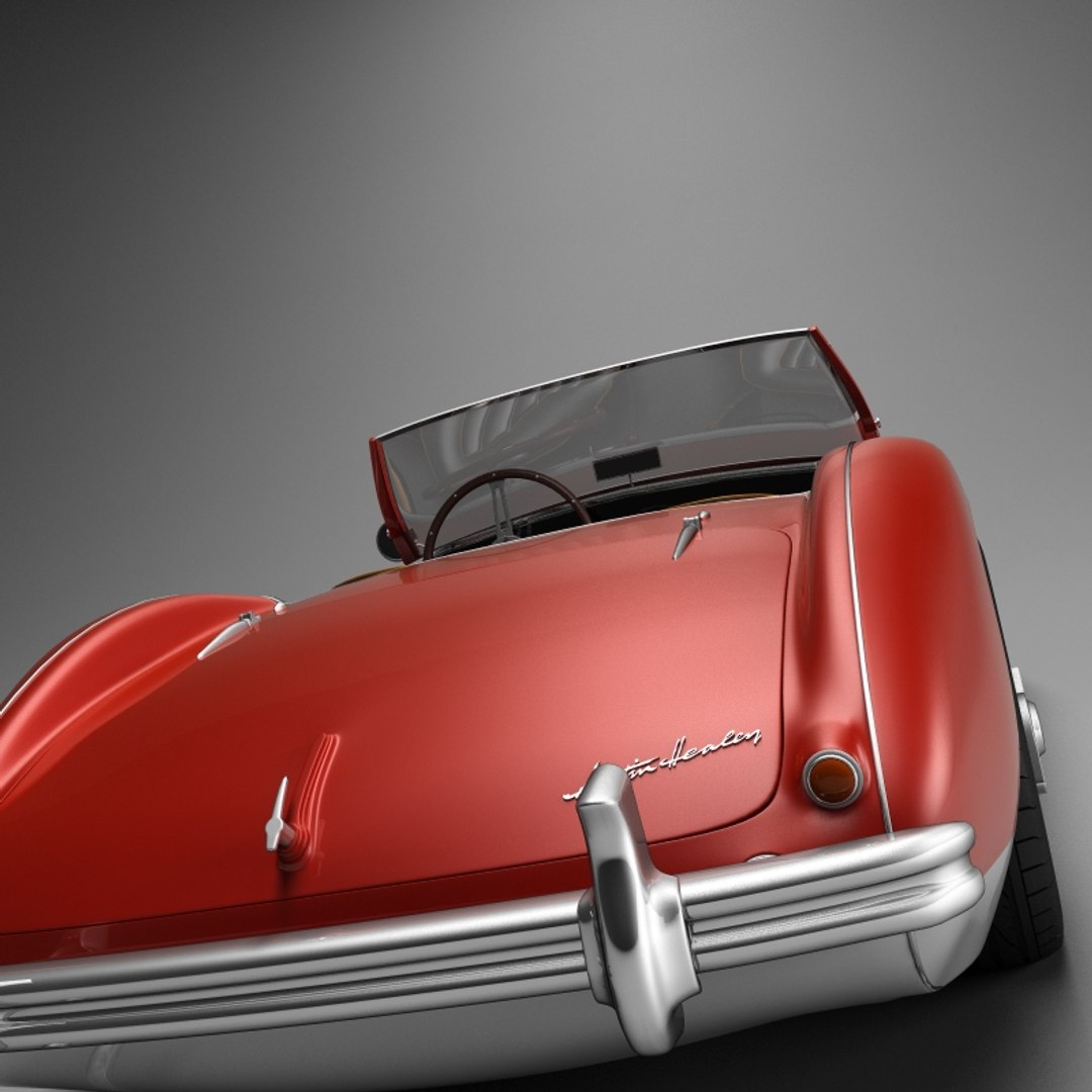 3d Austin Healey 100 Roadster Model