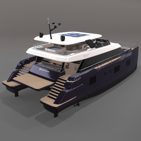 Sunreef 100 power catamaran 3D model