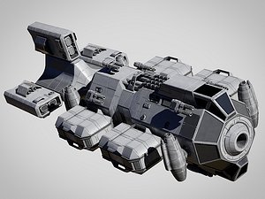 Sci Fi Space Battleship Modelo 3D - TurboSquid 1653643