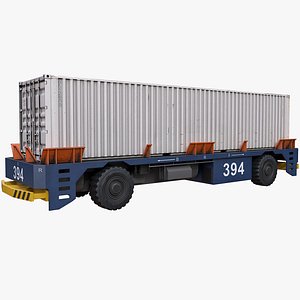 3D automated guided vehicle container