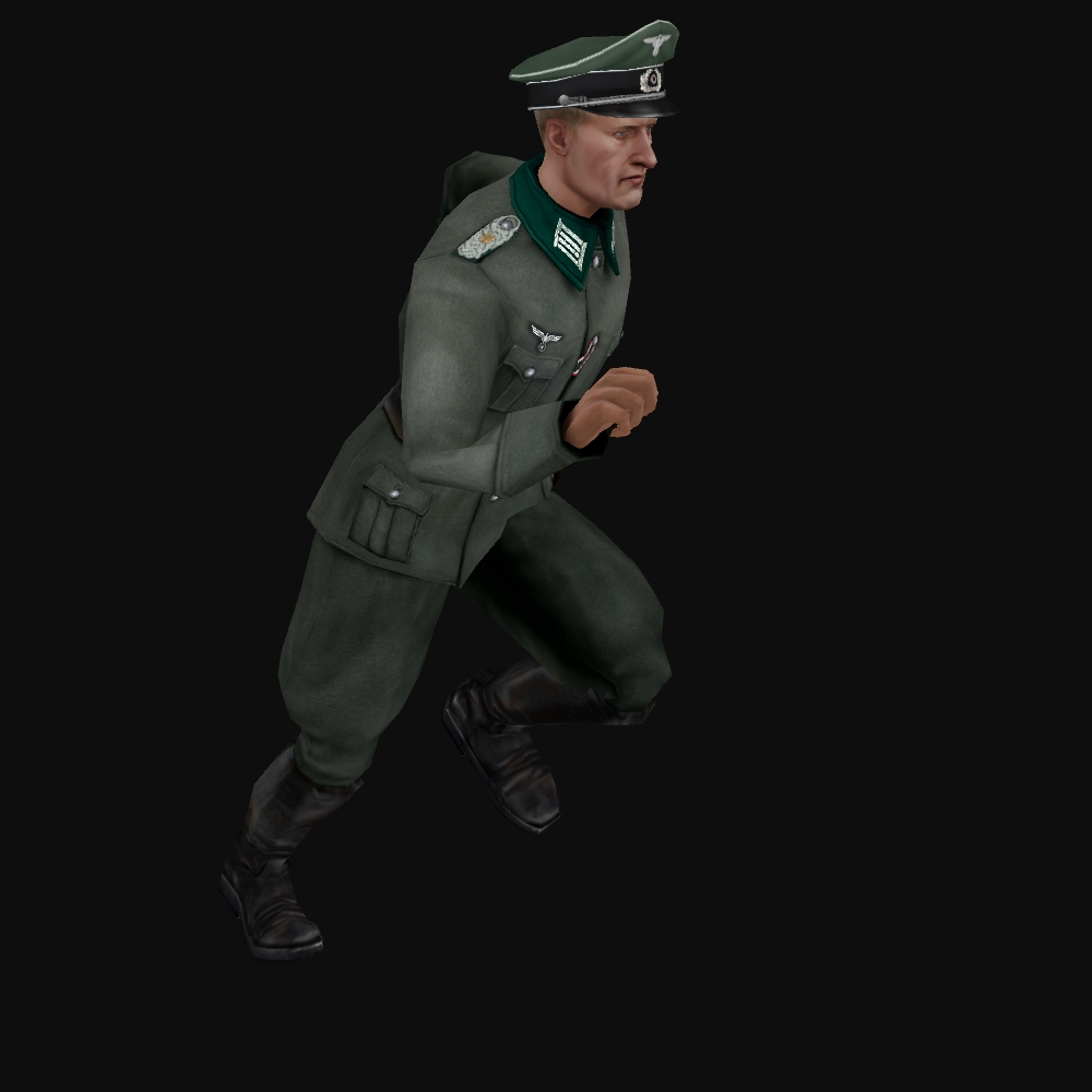 Ready wehrmacht officier rigging animation 3D - TurboSquid 1325240