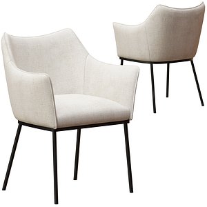Coco Republic St James Dining Chair 3D