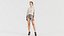Mulher de salto alto branco e short jeans 1 Remasterizado