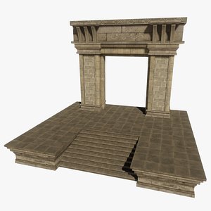 3D model stone portal