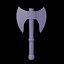 Viking Battle Axe PBR Low-poly prêt pour le jeu