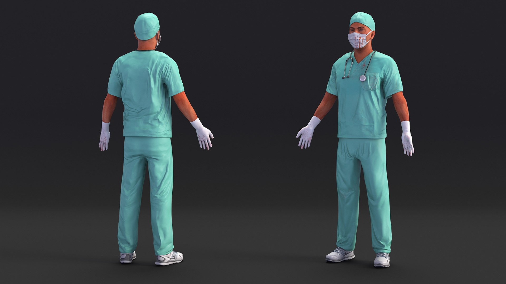 Male Surgeon Doctor wearing Mask Stained Blood Rigged 3D model https://p.turbosquid.com/ts-thumb/un/yQLfzB/Rr/malesurgeondoctorwearingmaskstainedbloodriggedc4dmodel009/jpg/1696499678/1920x1080/fit_q87/42046673fb7170555697cdf24481e82003a69024/malesurgeondoctorwearingmaskstainedbloodriggedc4dmodel009.jpg