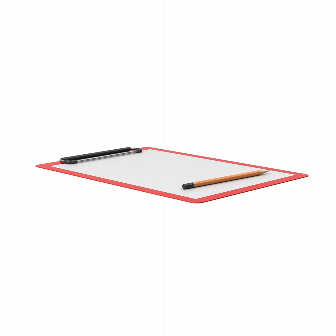 3D Clipboard With Pencil https://p.turbosquid.com/ts-thumb/uo/0gQWzA/ie/redclipboardwithpencil.h15.2k/png/1647453256/1920x1080/fit_q87/522927948e6880d6f9d62959776191c2c74986dd/redclipboardwithpencil.h15.2k.jpg