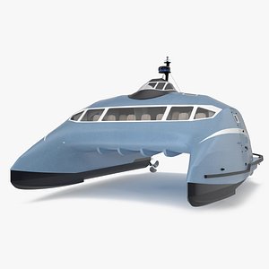 3D Luxury Catamaran Ferry model