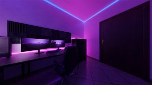 bedroom photorealistic 3D model