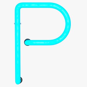 Neon Letter P