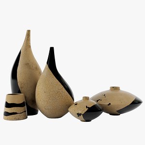 Raku Brushstroke Vases.