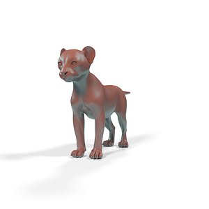 Cheetah Cub for 3D Print