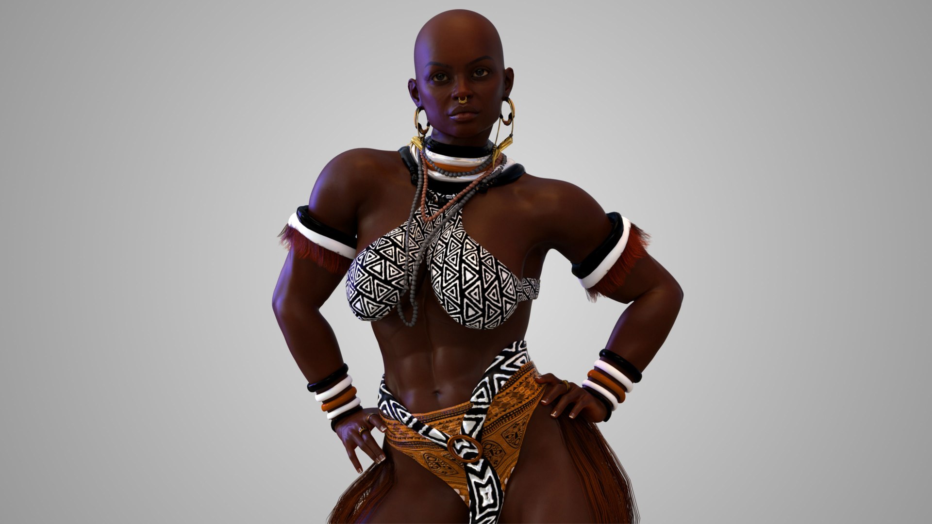3D Native African Warrior Female https://p.turbosquid.com/ts-thumb/uo/Jpr6ei/Jm/nativeafricanwarriorfemale3dmodelanimatedriggedmaxobj3dsfbxc4dblend/jpg/1782326951/1920x1080/fit_q87/64a5fe4044c3b21a012fccb75d13f49acfee7ac1/nativeafricanwarriorfemale3dmodelanimatedriggedmaxobj3dsfbxc4dblend.jpg
