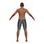 Middle Aged Latino Man Swimsuit