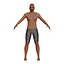 Middle Aged Latino Man Swimsuit