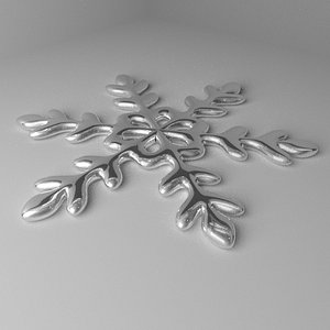 snowflake 5 3D model