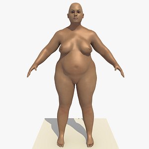 3ds realistically european woman rigged