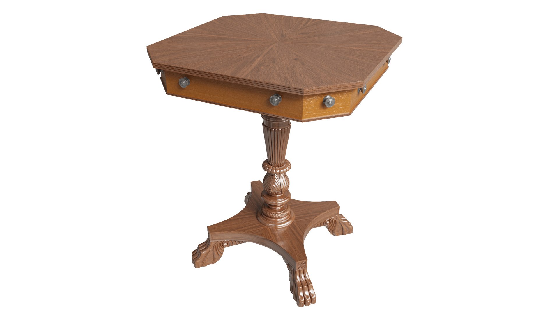3D Model Custom Made Classic Side Table - TurboSquid 2291119
