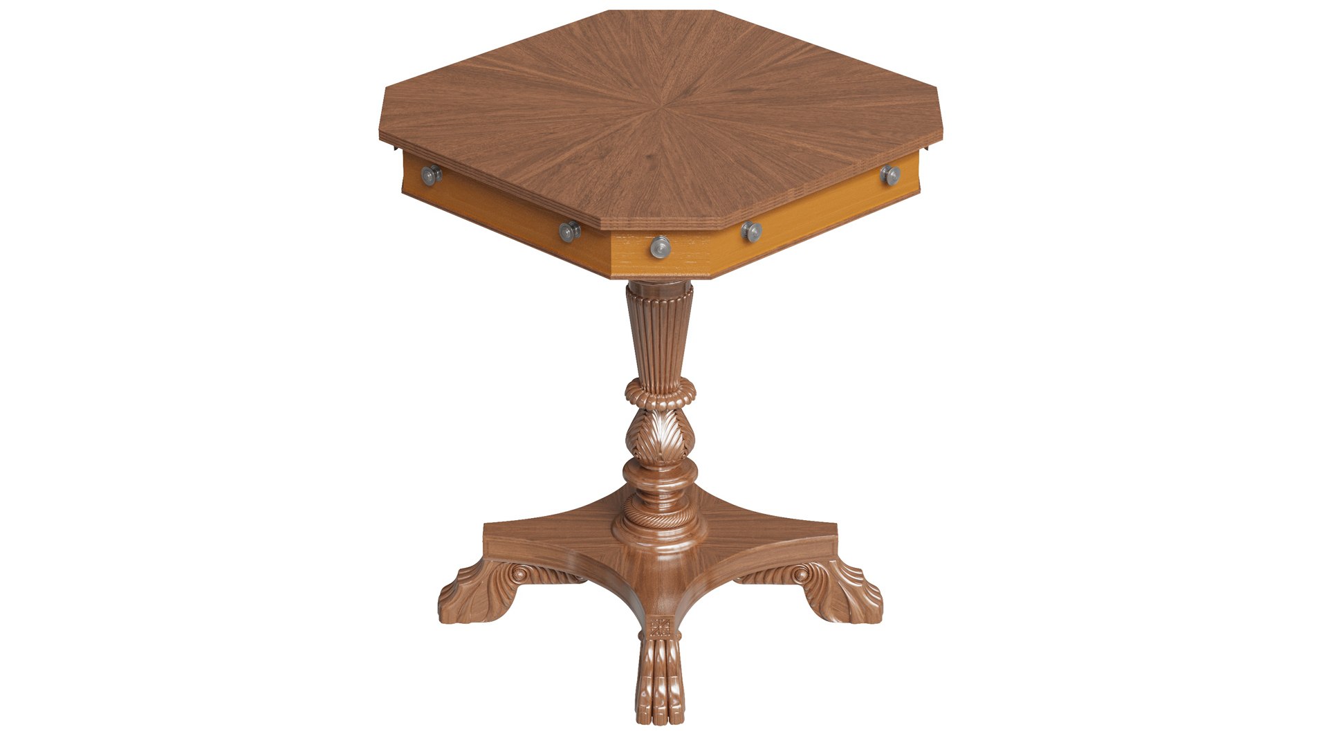3D Model Custom Made Classic Side Table - TurboSquid 2291119
