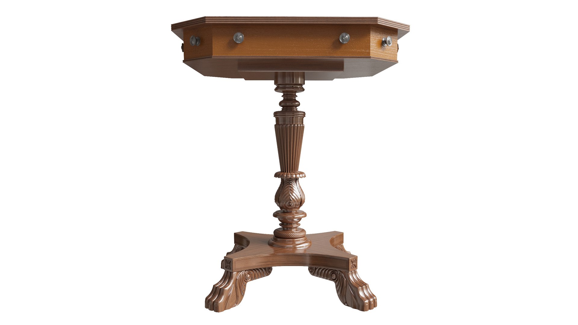 3D Model Custom Made Classic Side Table - TurboSquid 2291119