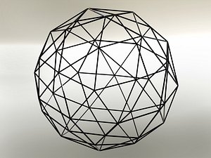 Wireframe Shape Geodesic Polyhedron Sphere