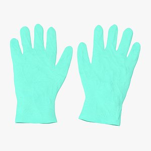 3d model surgical gloves 01