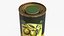 Collezione di lattine di olio d'oliva
