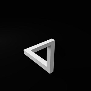 Penrose impossible triangle for 3D print
