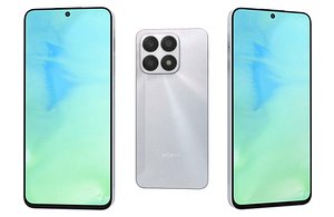 3D Honor X8a White Low Poly model