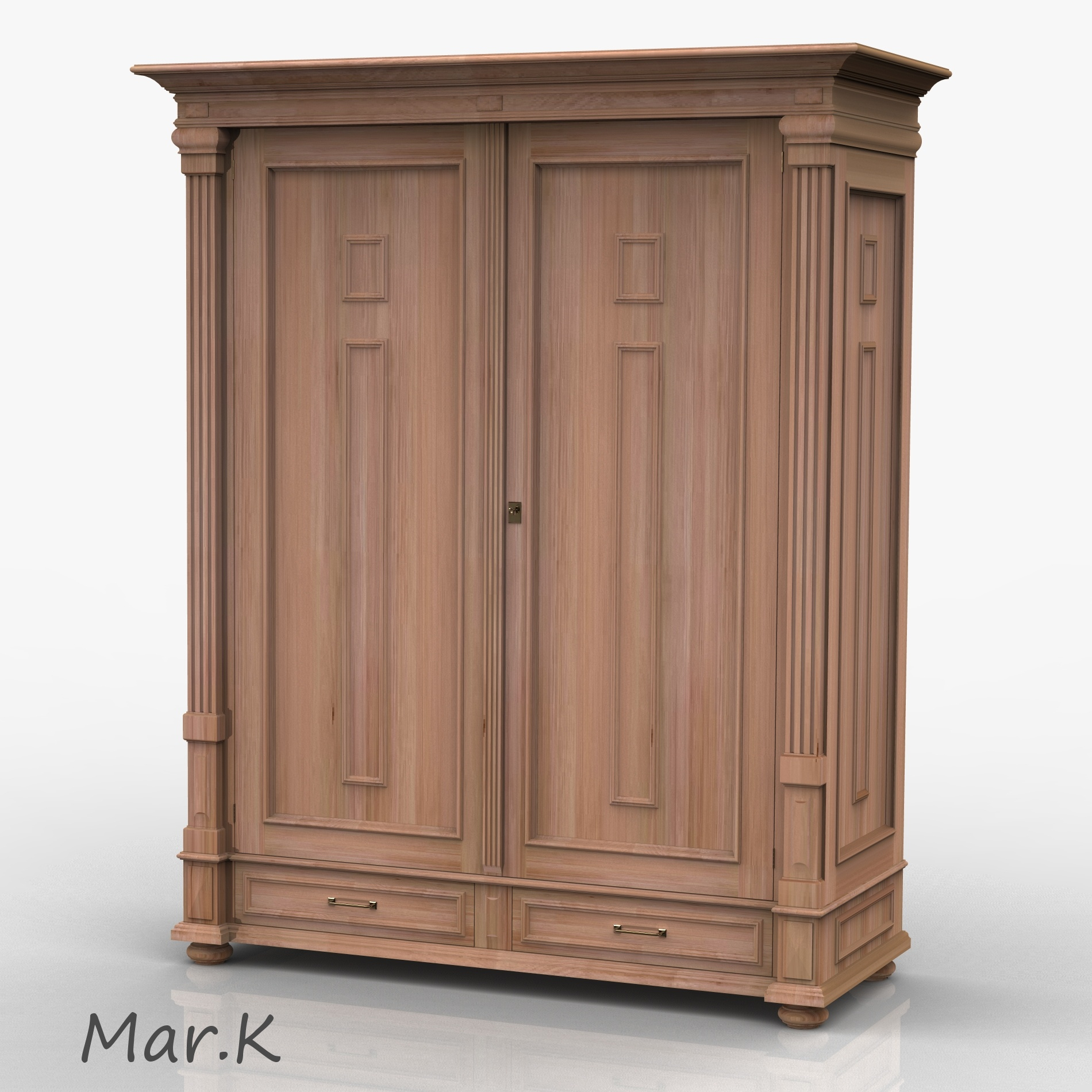 3d Model Wardrobe Antique