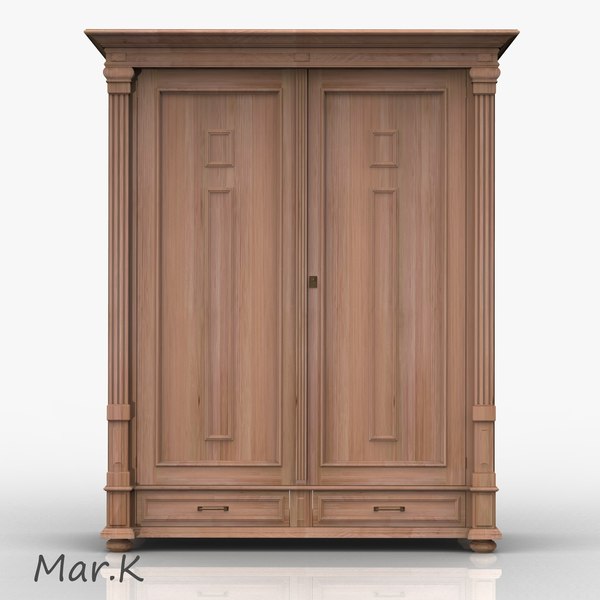 3d model wardrobe antique