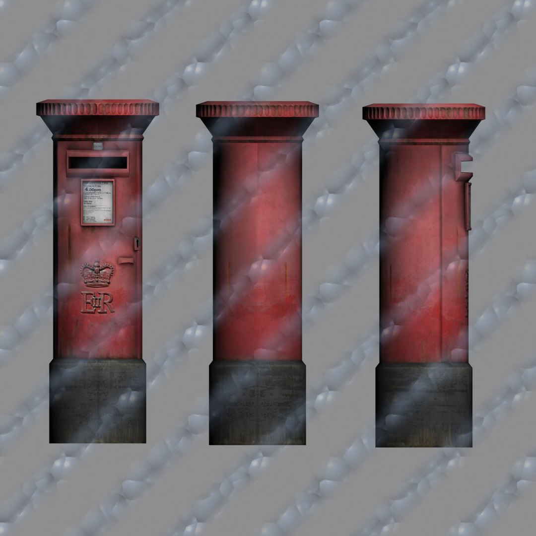 Post Mail Box 3d Obj