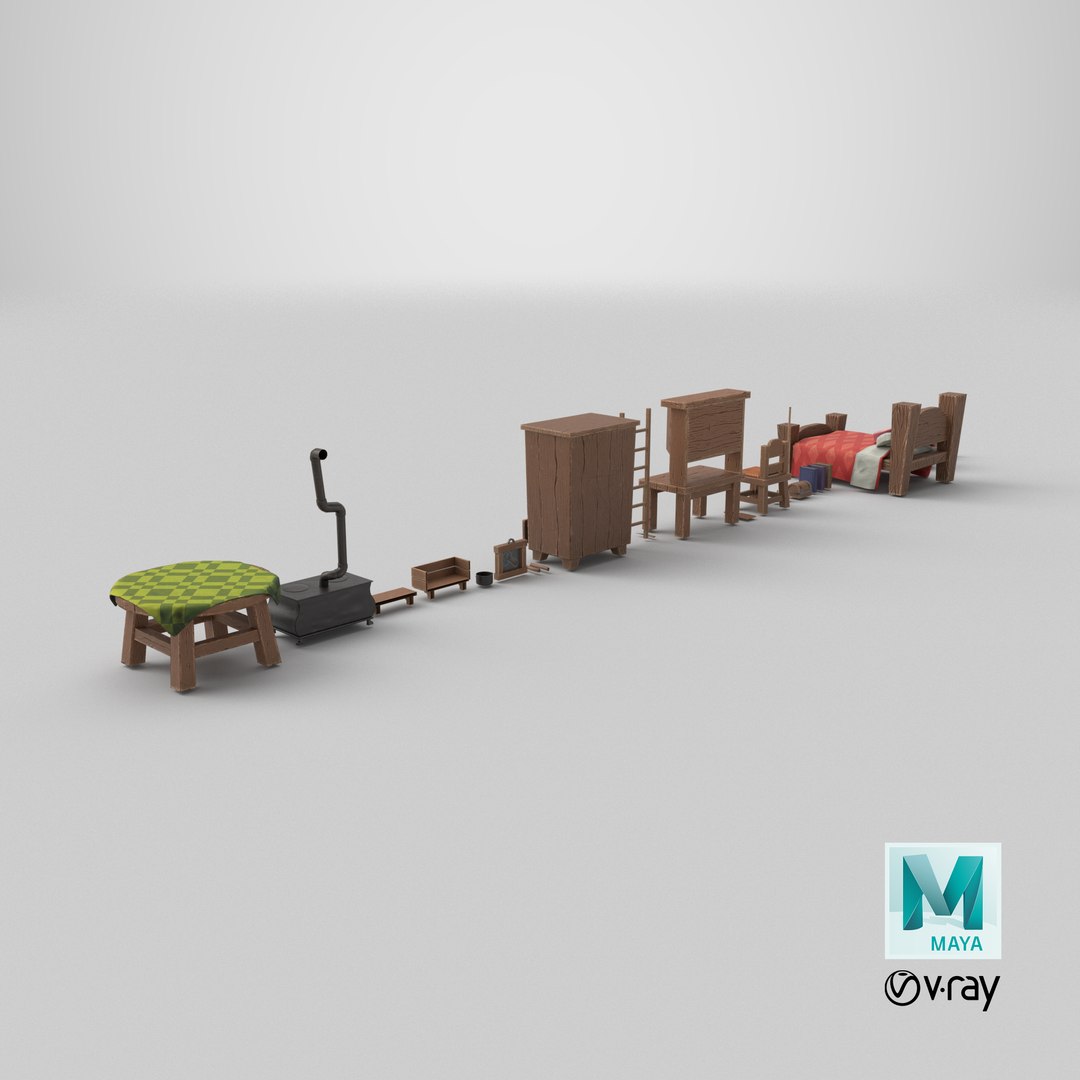 Stylized Interior Assets Pack model https://p.turbosquid.com/ts-thumb/uo/gtBmyE/4F/stemcell_maya_vray_render/png/1727442067/1920x1080/fit_q87/e8c1bd8cc73ae42f3b2edc8d7807f0a26e3f870c/stemcell_maya_vray_render.jpg