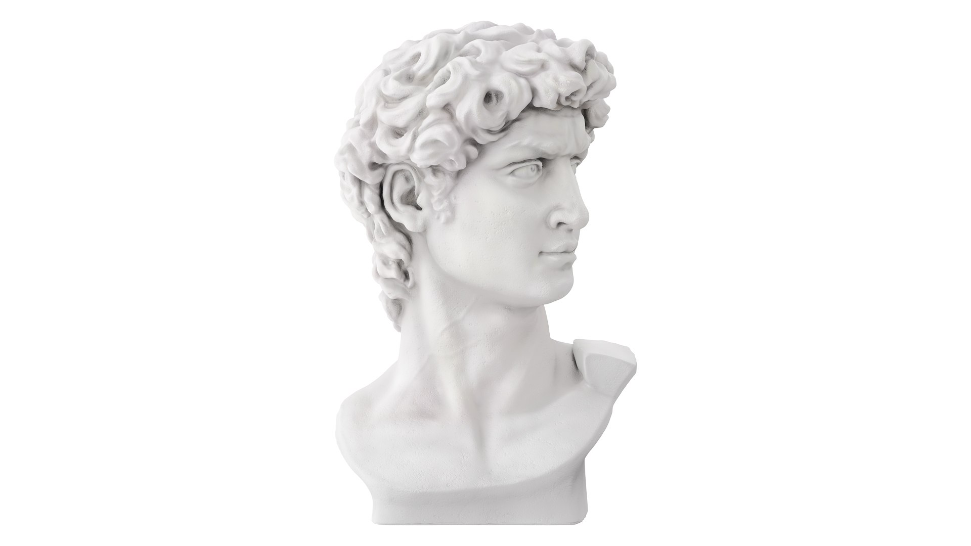 Bust of David Sculpture 3D model - TurboSquid 2127848