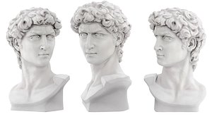 Bust of David Sculpture 3D model