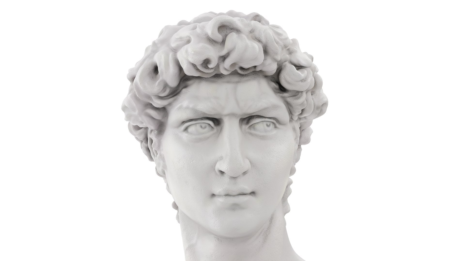 Bust of David Sculpture 3D model - TurboSquid 2127848