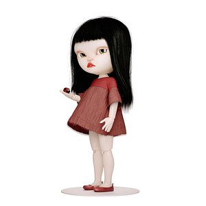 Olivia doll with Ladybug 3D
