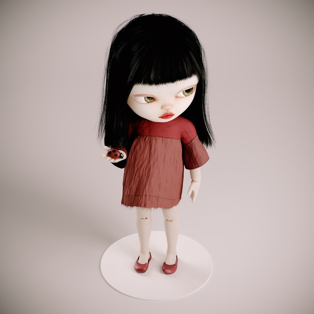 Olivia doll with Ladybug 3D - TurboSquid 1929571