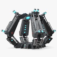 Futuristic Teleport Platform