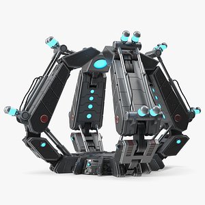 Futuristic Teleport Platform