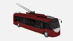 trolleybus bkm-420 3d model