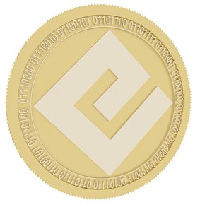 epic coin gold 3D