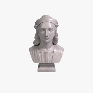 Raphael Bust Renaissance Genius Bust 3D Printable STL File model