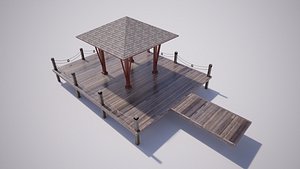 Lotus Yoga Pavilion 3D model