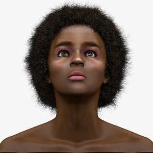 3D model woman head l1155