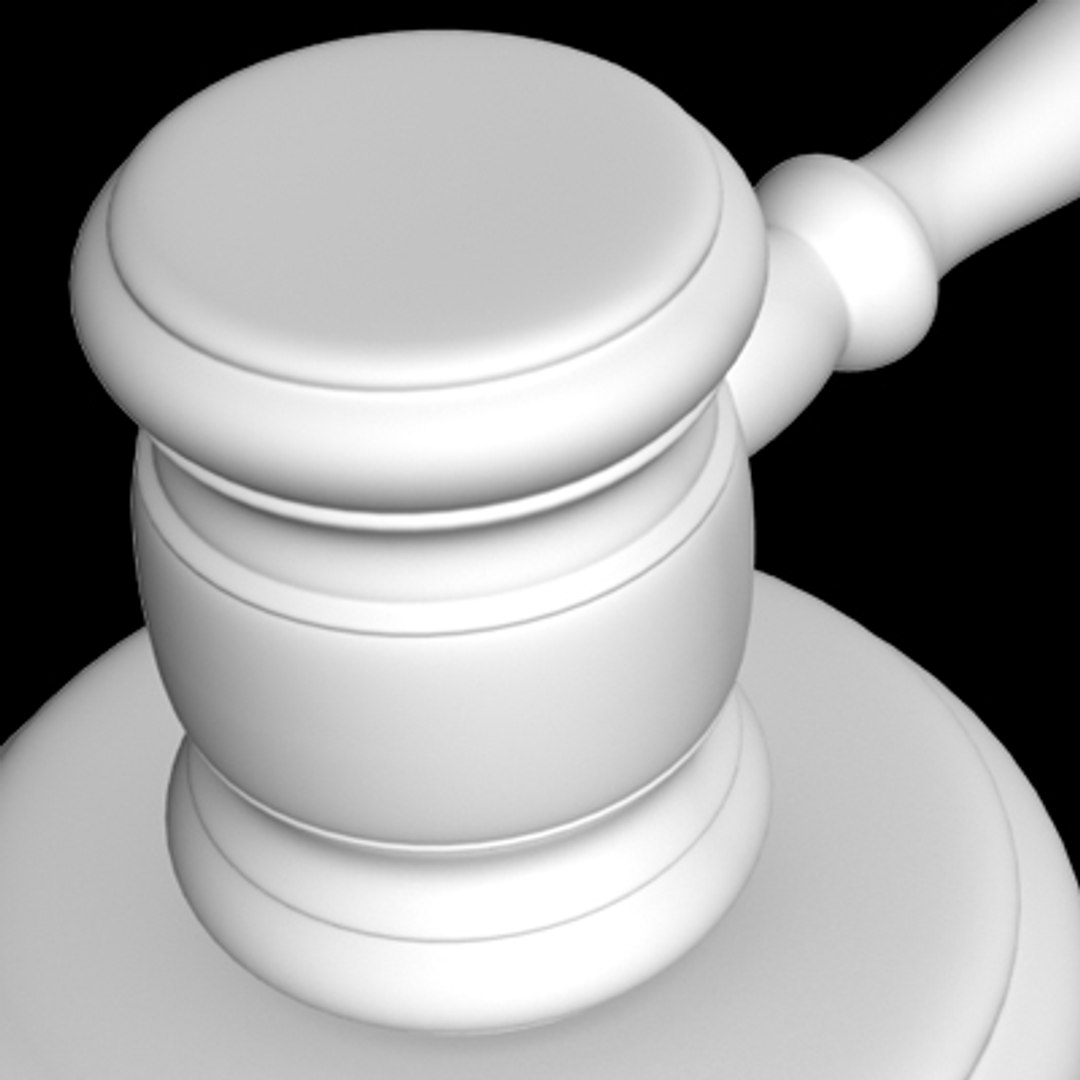 3d Model Gavel Judges