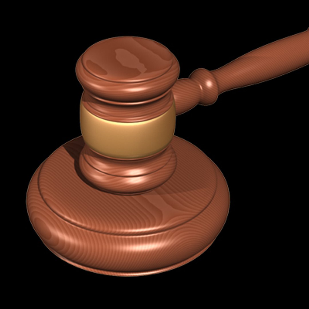 3d model gavel judges