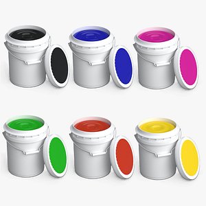 5L plastic  bucket paint Bundle