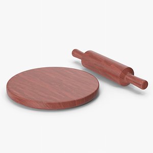 Kitchen Rolling Pin 2 3D