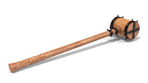 Medieval Thorn Hammer 3D model